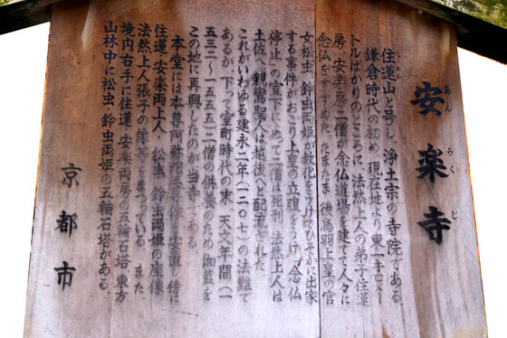 京都の寺院安楽寺2